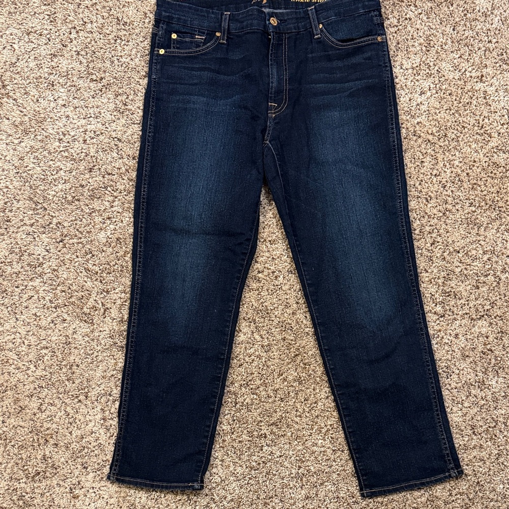7 For All Mankind Men's Deep Indigo Relaxed Jeans